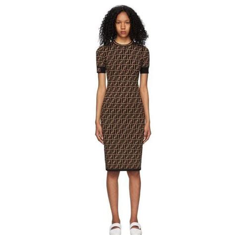 fendi women's ff midi dress|fendi kids dresses.